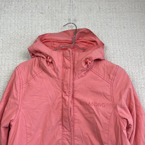 Y2K BILLABONG Womens Size XS Pink 10K Hooded Snow Skiing Snowboard Jacket Skate - Picture 2 of 16